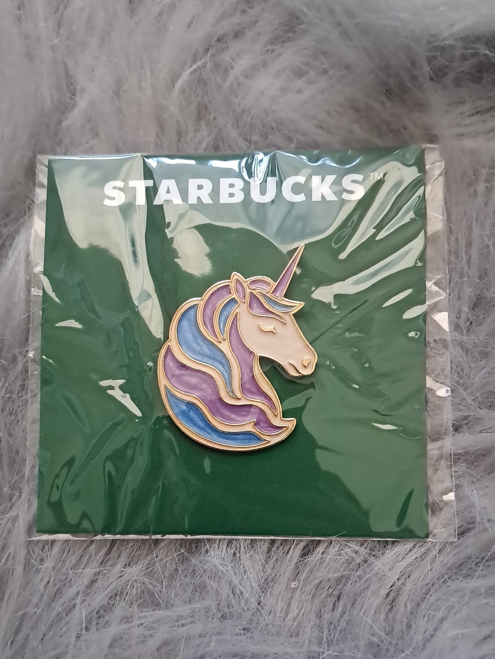 Starbucks Unicorn Enamel Pin - Purple, Blue, Cream